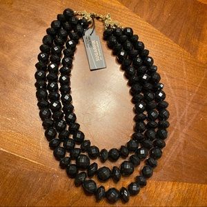 Black bauble bar nacklace. New, never worn.